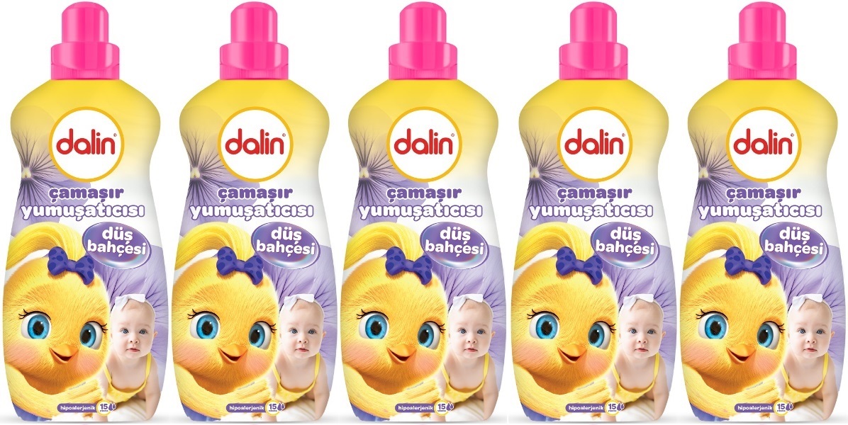 Dalin Çamaşır Yumuşatıcı 1500ML Düş Bahçesi (5 Li Set) (Bebeklere Özel) Dalin Çamaşır Yumuşatıcı 1500ML Düş Bahçesi (5 Li Set) (Bebeklere Özel)