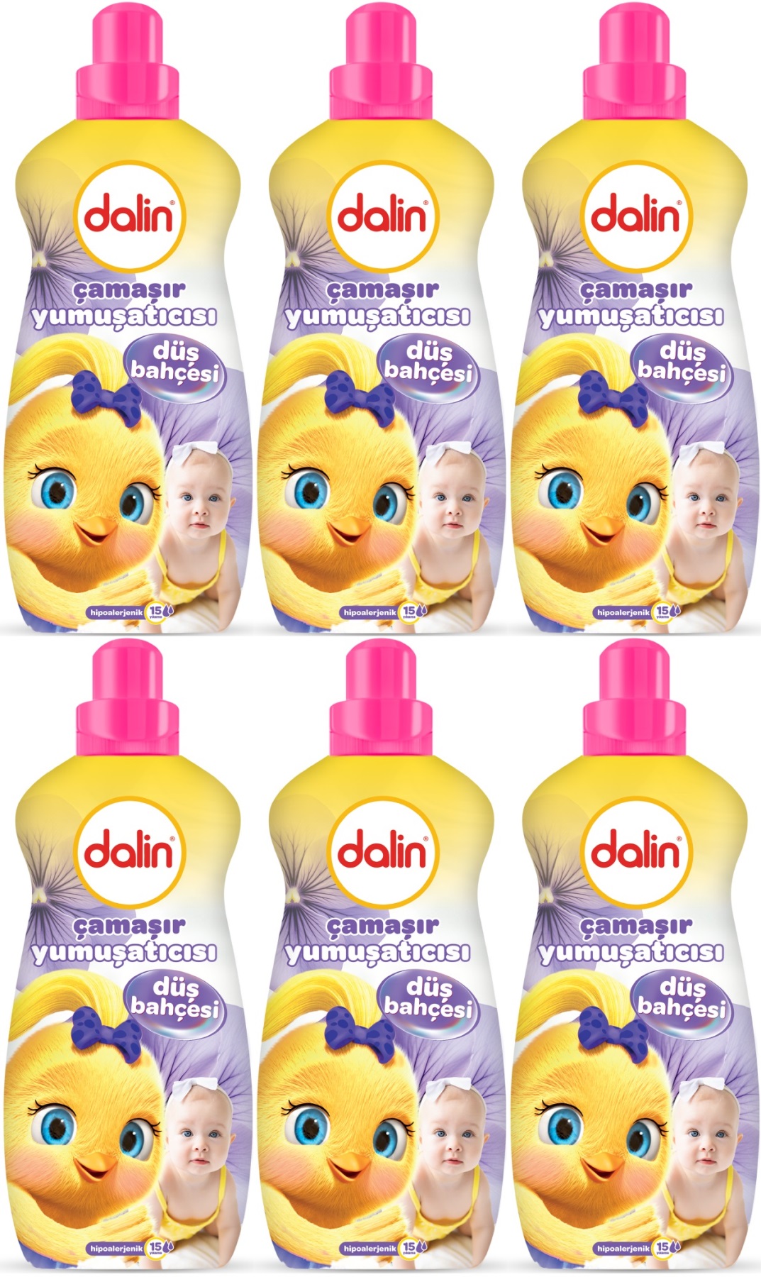 Dalin Çamaşır Yumuşatıcı 1500ML Düş Bahçesi (6 Lı Set) (Bebeklere Özel) Dalin Çamaşır Yumuşatıcı 1500ML Düş Bahçesi (6 Lı Set) (Bebeklere Özel)
