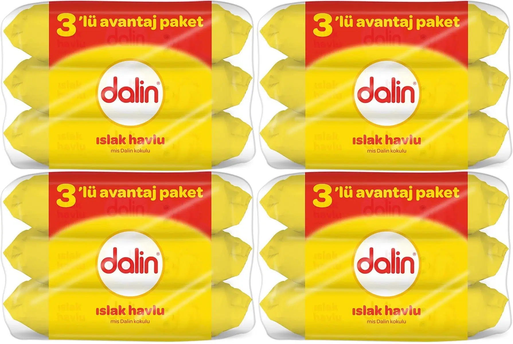 Dalin Islak Havlu Mendil Klasik 56 Yaprak 12 Li Set (672 Yaprak)
