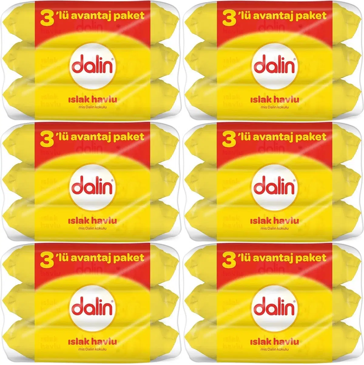 Dalin Islak Havlu Mendil Klasik 56 Yaprak 18 Li Set (1008 Yaprak)