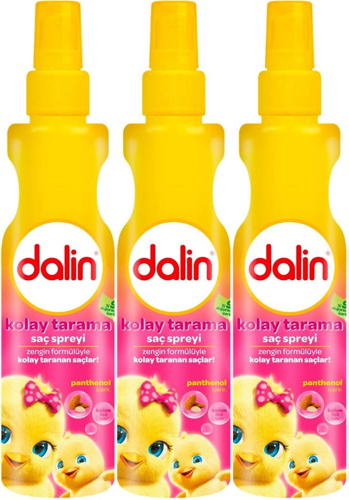 Dalin Kolay Saç Tarama Spreyi 200ML Badem Özlü (3 Lü Set) Dalin Kolay Saç Tarama Spreyi 200ML Badem Özlü (3 Lü Set)