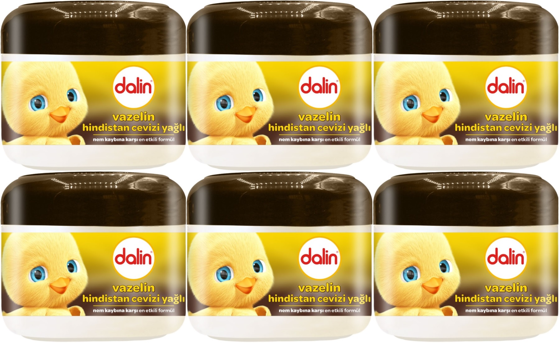 Dalin Vazelin 100ML Hindistan Cevizi Yağlı (6 Lı Set) Dalin Vazelin 100ML Hindistan Cevizi Yağlı (6 Lı Set)