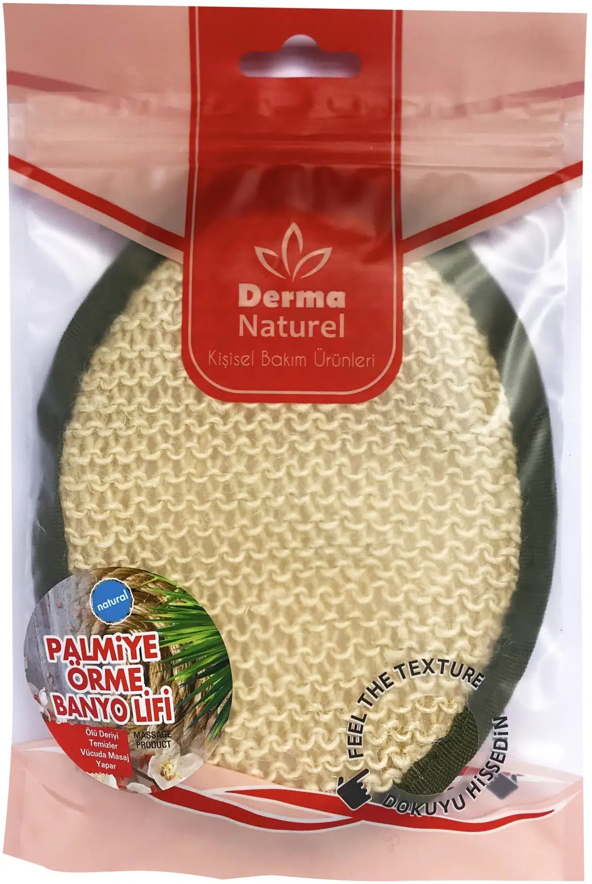 Derma Naturel Örme Banyo Yüz Lifi (15*24CM) MS-02 Derma Naturel Örme Banyo Yüz Lifi (15*24CM) MS-02