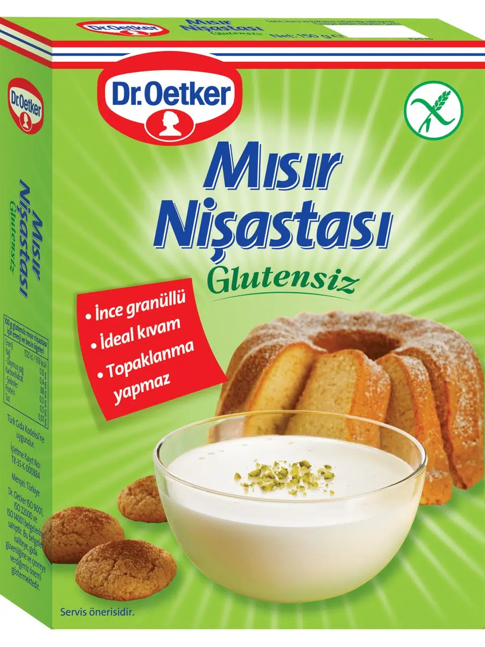 Dr. Oetker Glutensiz Mısır Nişastası 150GR