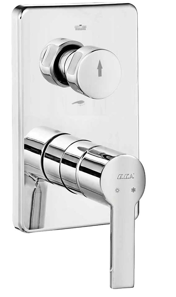 ECA Delta Ankastre Banyo Bataryası Sıva Üstü 2 Yollu 102167207-KDE ECA Delta Ankastre Banyo Bataryası Sıva Üstü 2 Yollu 102167207-KDE