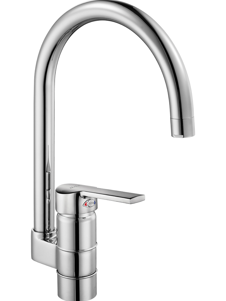 ECA Delta Tek Gövde Eviye Bataryası Krom 102118114 ECA Delta Tek Gövde Eviye Bataryası Krom 102118114