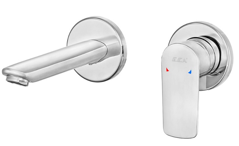 ECA Lia Ankastre Lavabo Bataryası Sıva Üstü Çift Rozet 102167620-YY ECA Lia Ankastre Lavabo Bataryası Sıva Üstü Çift Rozet 102167620-YY