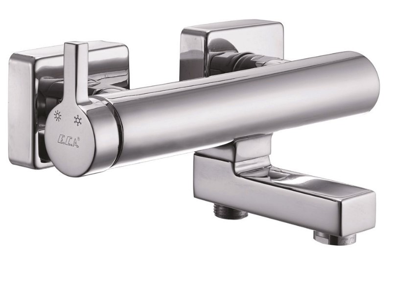 ECA Mina Banyo Bataryası + T-MAY Kağan Kare Borulu Hareketli Sürgülü Duş Seti Üst Takımı ECA Mina Banyo Bataryası + T-MAY Kağan Kare Borulu Hareketli Sürgülü Duş Seti Üst Takımı