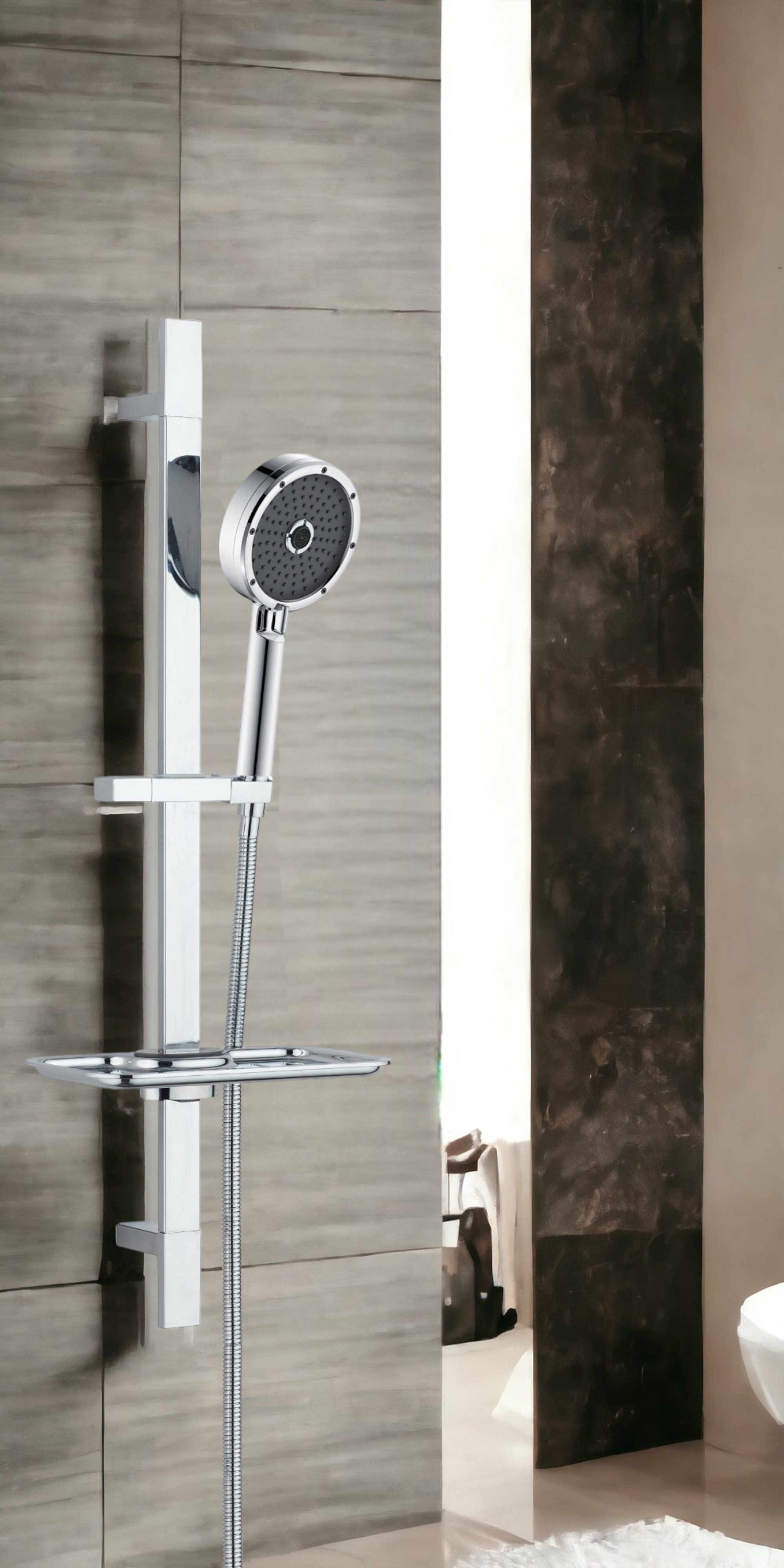 ECA Mina Banyo Bataryası + T-MAY Kağan Kare Borulu Hareketli Sürgülü Duş Seti Üst Takımı ECA Mina Banyo Bataryası + T-MAY Kağan Kare Borulu Hareketli Sürgülü Duş Seti Üst Takımı