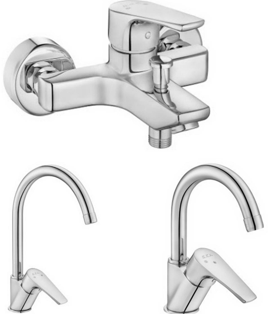 ECA Niobe 3`lü Batarya Seti(Banyo 482+Lavabo 054+Eviye 098) ECA Niobe 3`lü Batarya Seti(Banyo 482+Lavabo 054+Eviye 098)