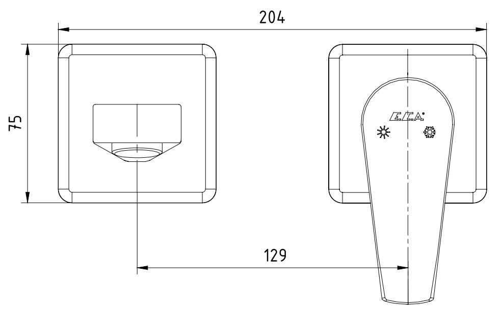 ECA Niobe Ankastre Lavabo Bataryası Sıva Üstü Tek Rozet 102167613-K ECA Niobe Ankastre Lavabo Bataryası Sıva Üstü Tek Rozet 102167613-K