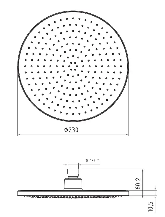 ECA Purity Banyo Yuvarlak Duş Başlığı 23x23 102145051 ECA Purity Banyo Yuvarlak Duş Başlığı 23x23 102145051