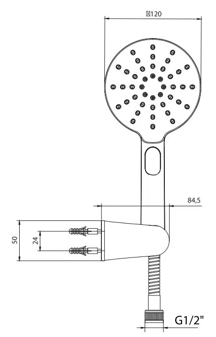 ECA Purity Plus Mafsallı Duş Seti Banyo Üst Takımı 102117401 ECA Purity Plus Mafsallı Duş Seti Banyo Üst Takımı 102117401