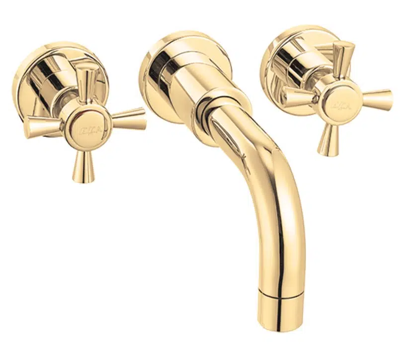 ECA Quadrille Ankastre Lavabo Bataryası Duvardan Altın Renkli 102806029