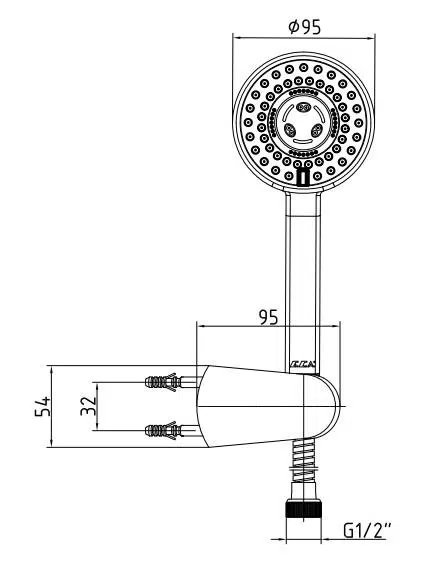 ECA Zafir Mafsallı Duş Seti Banyo Üst Takımı 102117346 ECA Zafir Mafsallı Duş Seti Banyo Üst Takımı 102117346