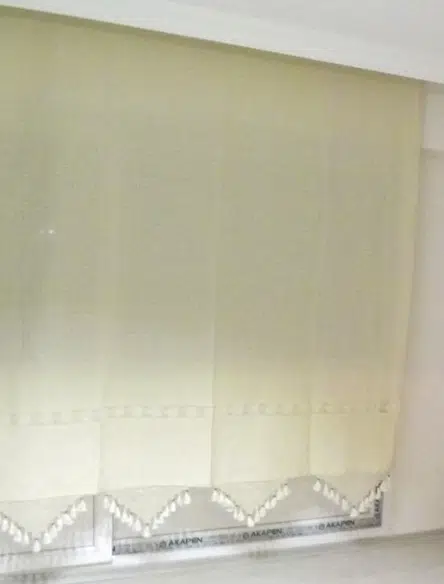 El İşi Dantelli Naturel Buldan Perdesi (140*150)