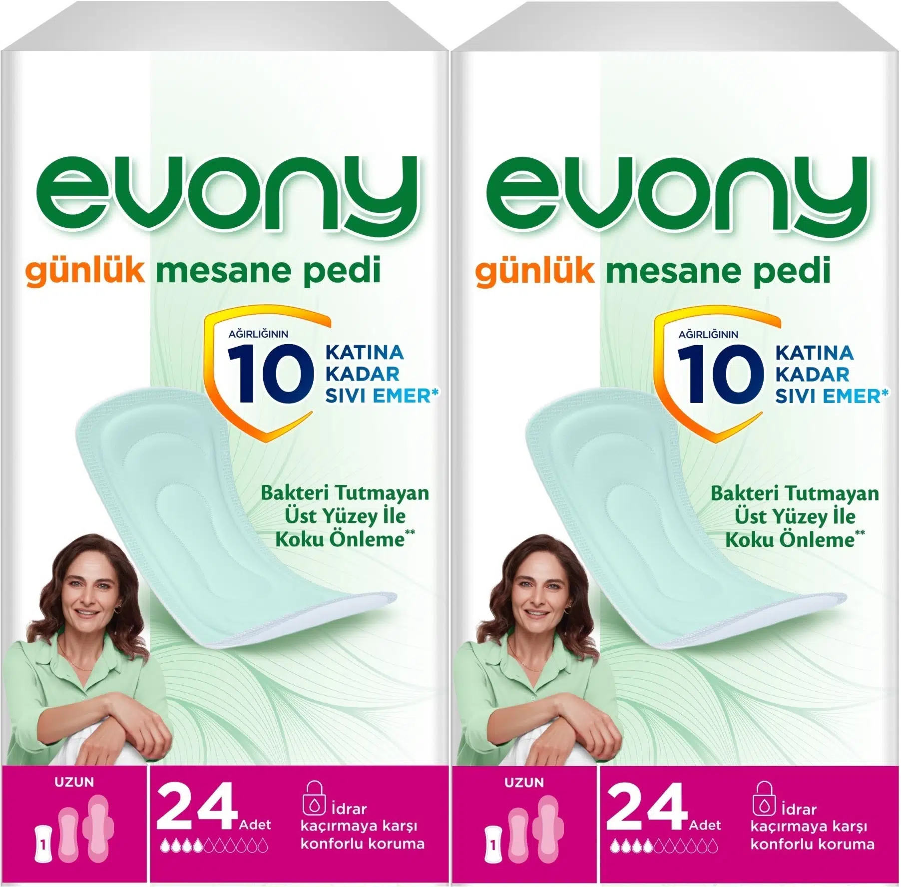 Evony Günlük Mesane Pedi Uzun 48 Adet (2PK*24)
