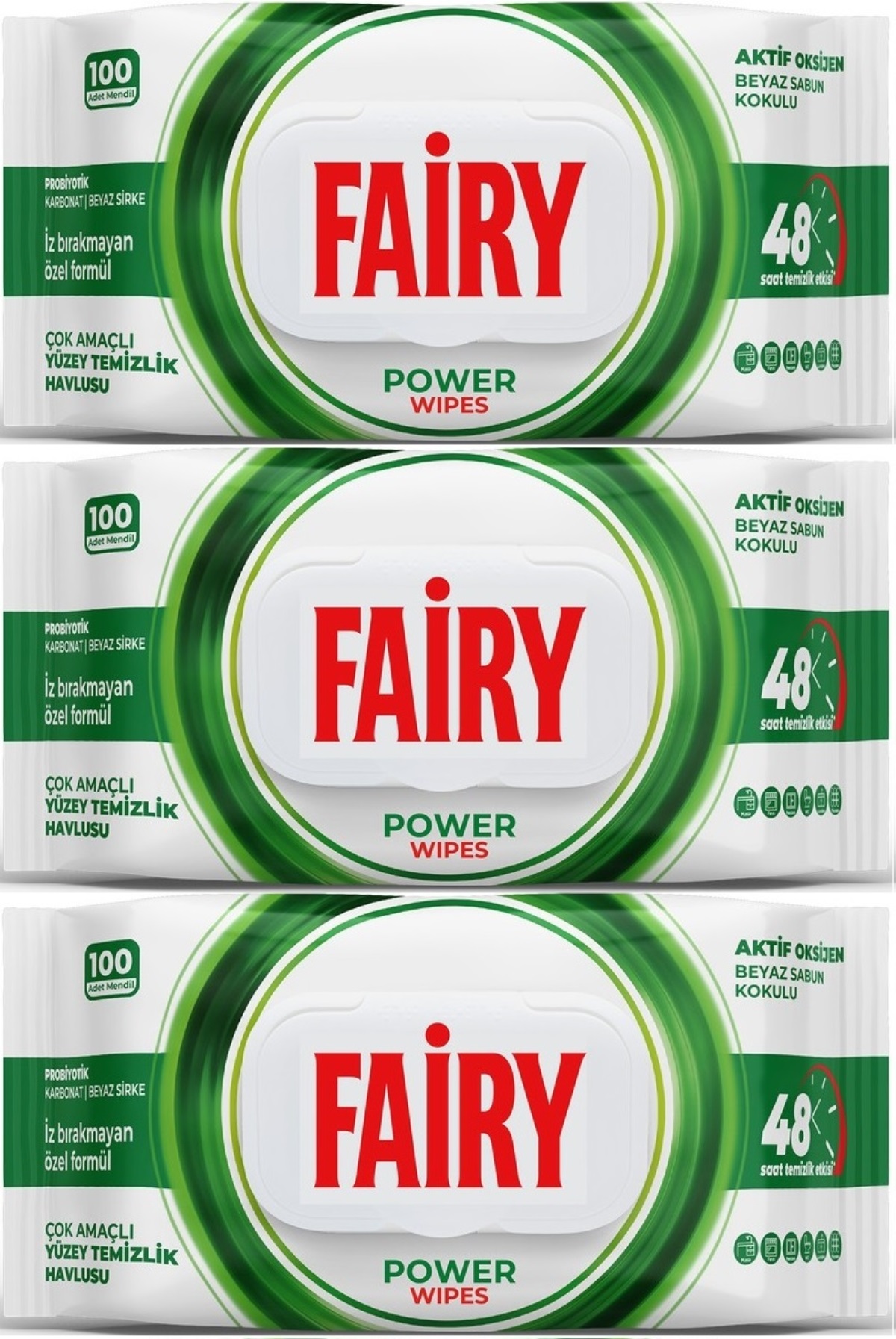 Fairy Yüzey Temizlik Havlusu 100 Yaprak Aktif Oksijen - Beyaz Sirke - Karbonat (3 Lü Set) 300 Yaprak Fairy Yüzey Temizlik Havlusu 100 Yaprak Aktif Oksijen - Beyaz Sirke - Karbonat (3 Lü Set) 300 Yaprak