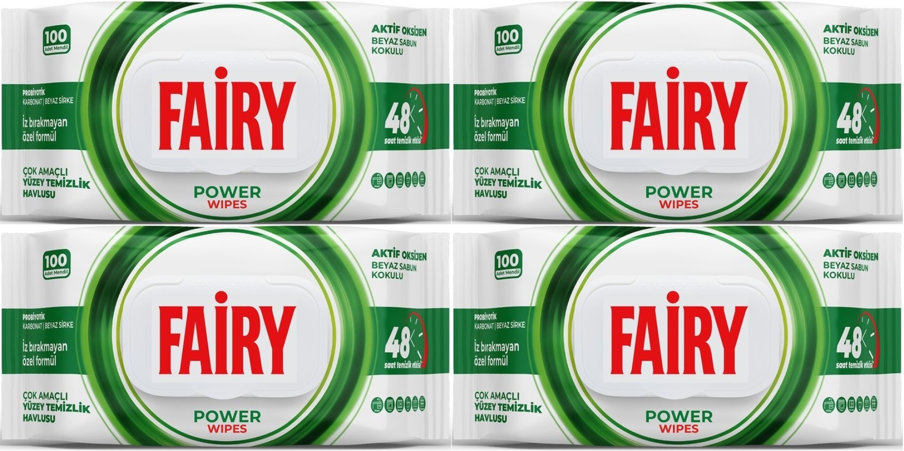 Fairy Yüzey Temizlik Havlusu 100 Yaprak Aktif Oksijen - Beyaz Sirke - Karbonat (4 Lü Set) 400 Yaprak Fairy Yüzey Temizlik Havlusu 100 Yaprak Aktif Oksijen - Beyaz Sirke - Karbonat (4 Lü Set) 400 Yaprak