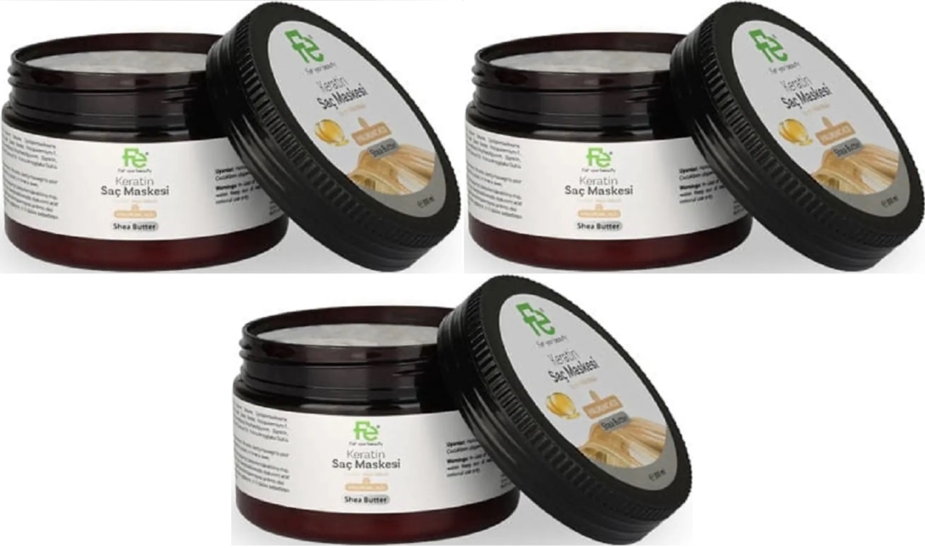 Fe Keratin Saç Maskesi 300ML (3 Lü Set) Fe Keratin Saç Maskesi 300ML (3 Lü Set)