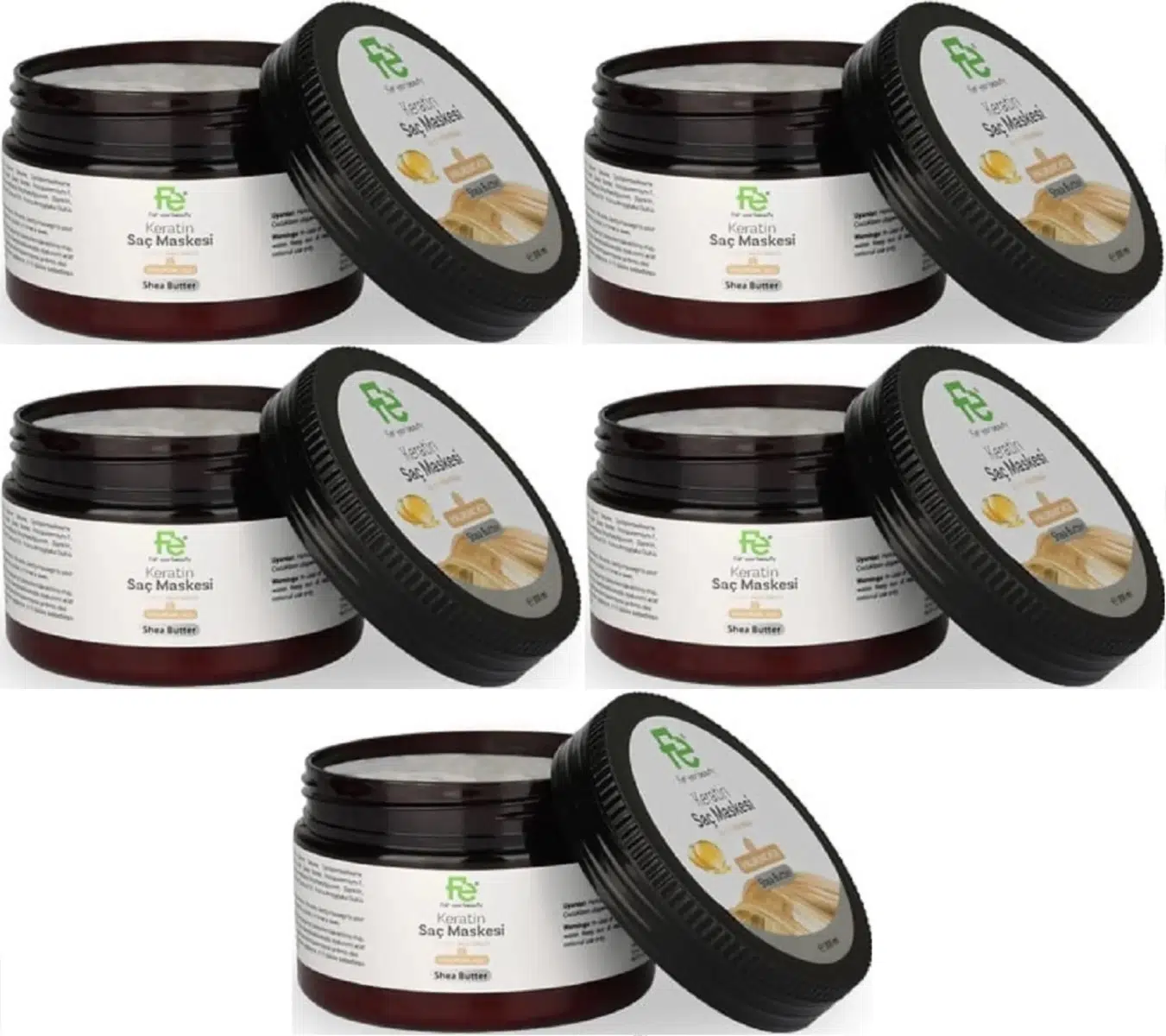 Fe Keratin Saç Maskesi 300ML (5 Li Set)