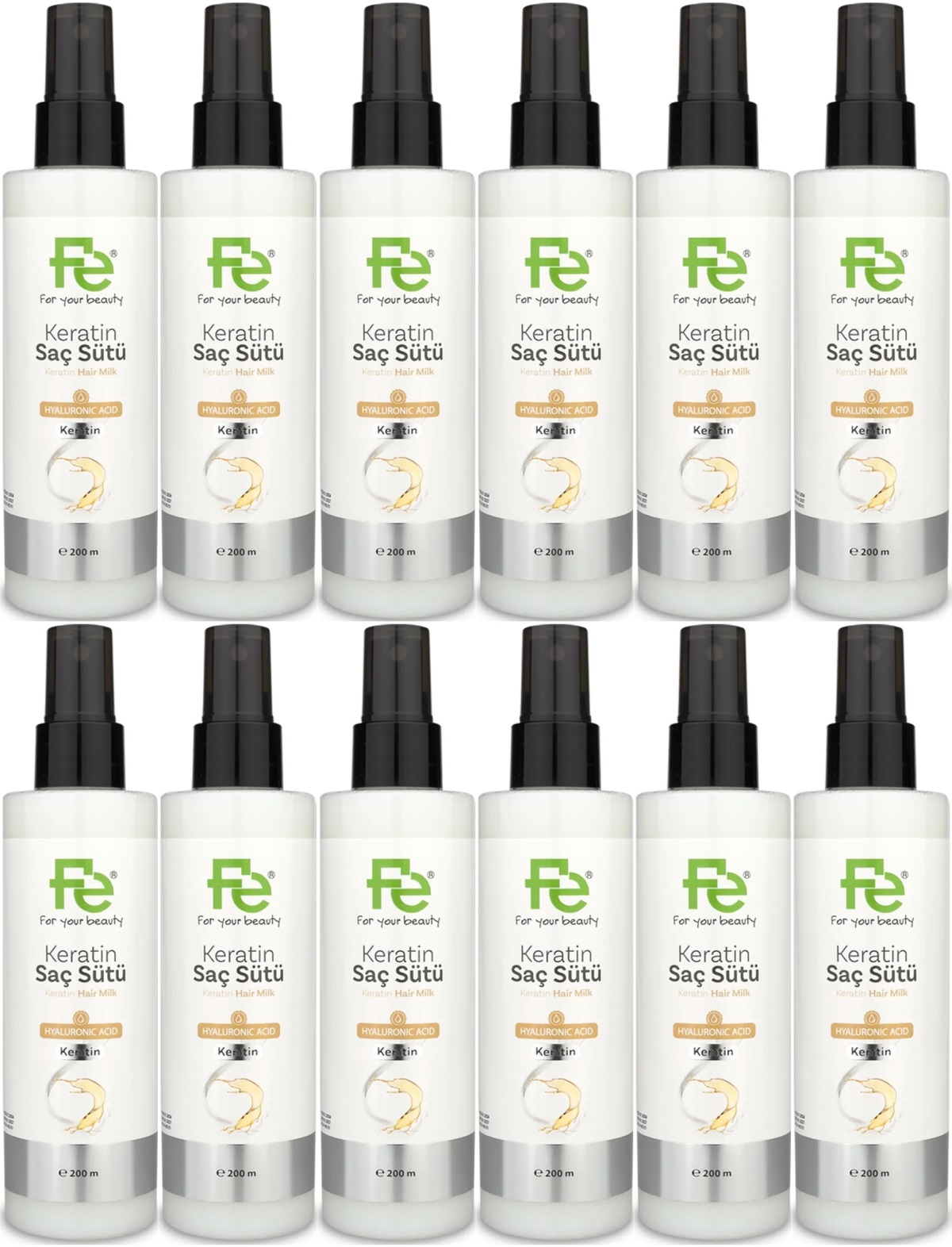 Fe Keratin Saç Sütü 200ML (12 Li Set) Fe Keratin Saç Sütü 200ML (12 Li Set)