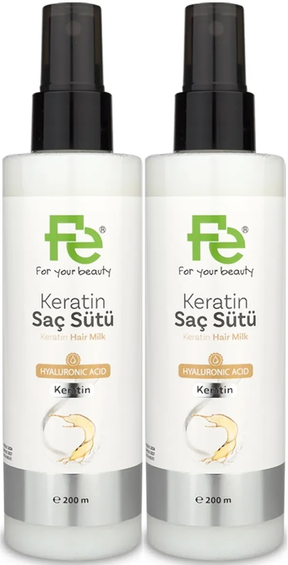 Fe Keratin Saç Sütü 200ML (2 Li Set) Fe Keratin Saç Sütü 200ML (2 Li Set)