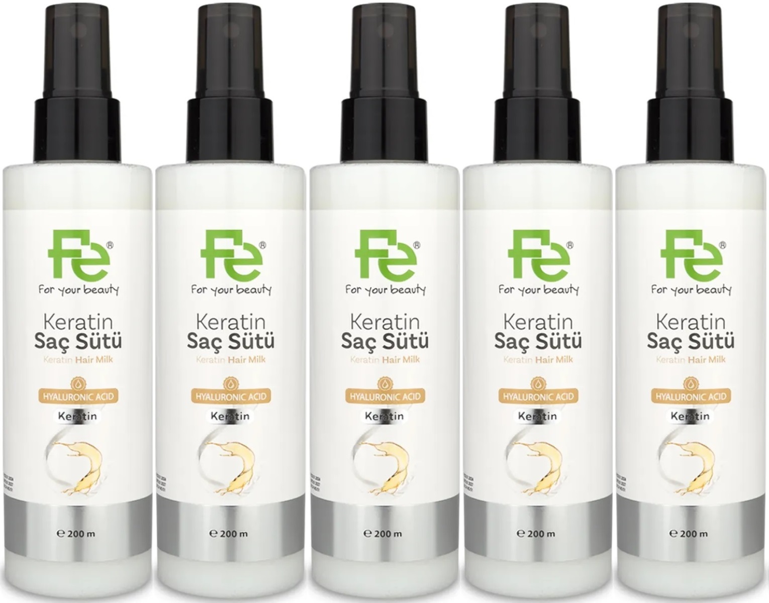 Fe Keratin Saç Sütü 200ML (5 Li Set) Fe Keratin Saç Sütü 200ML (5 Li Set)