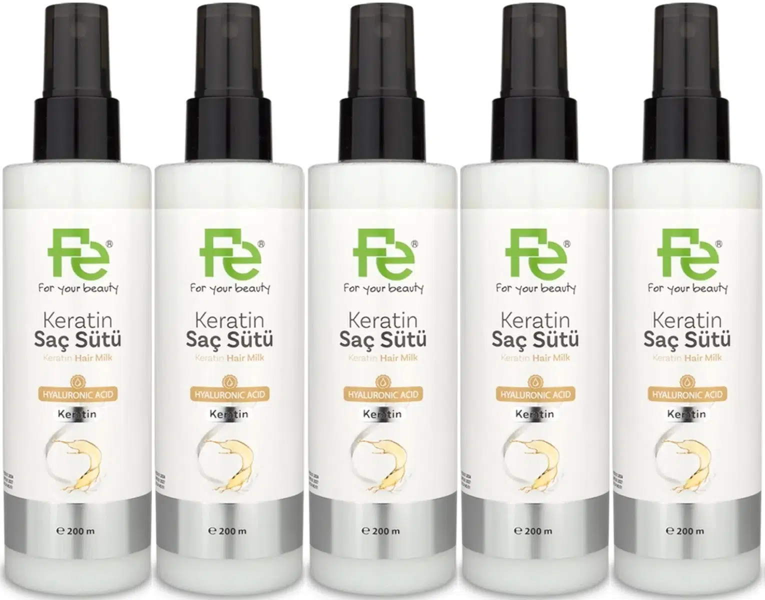 Fe Keratin Saç Sütü 200ML (5 Li Set)