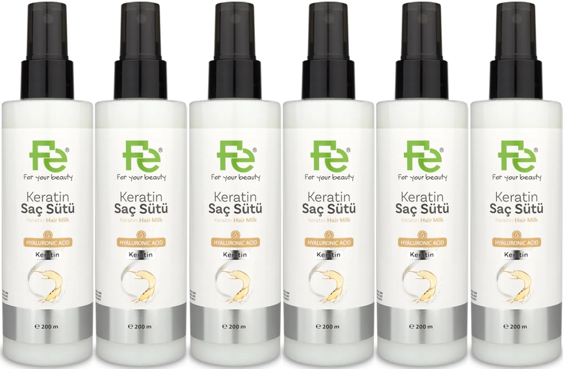 Fe Keratin Saç Sütü 200ML (6 Lı Set) Fe Keratin Saç Sütü 200ML (6 Lı Set)