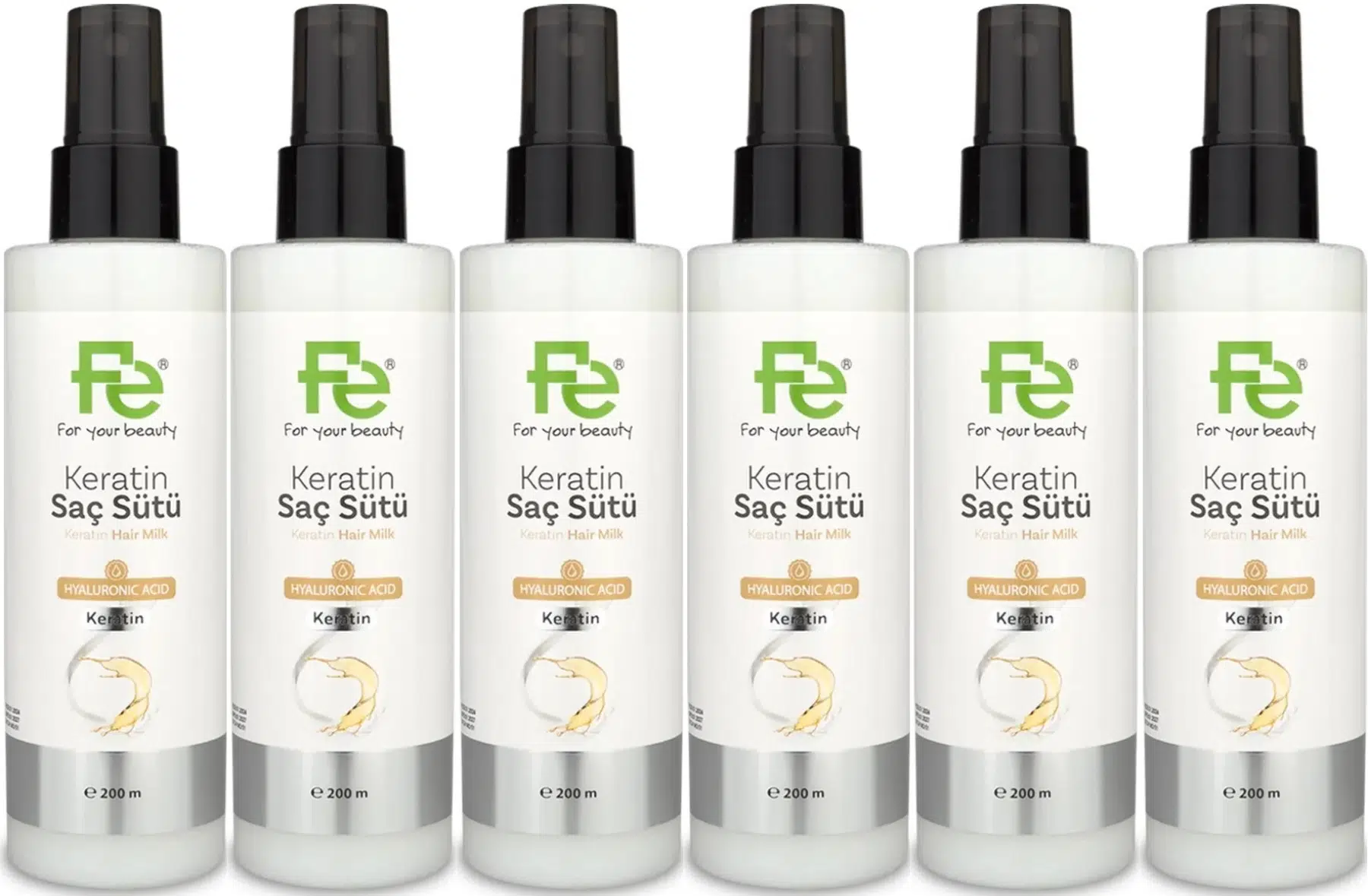 Fe Keratin Saç Sütü 200ML (6 Lı Set)