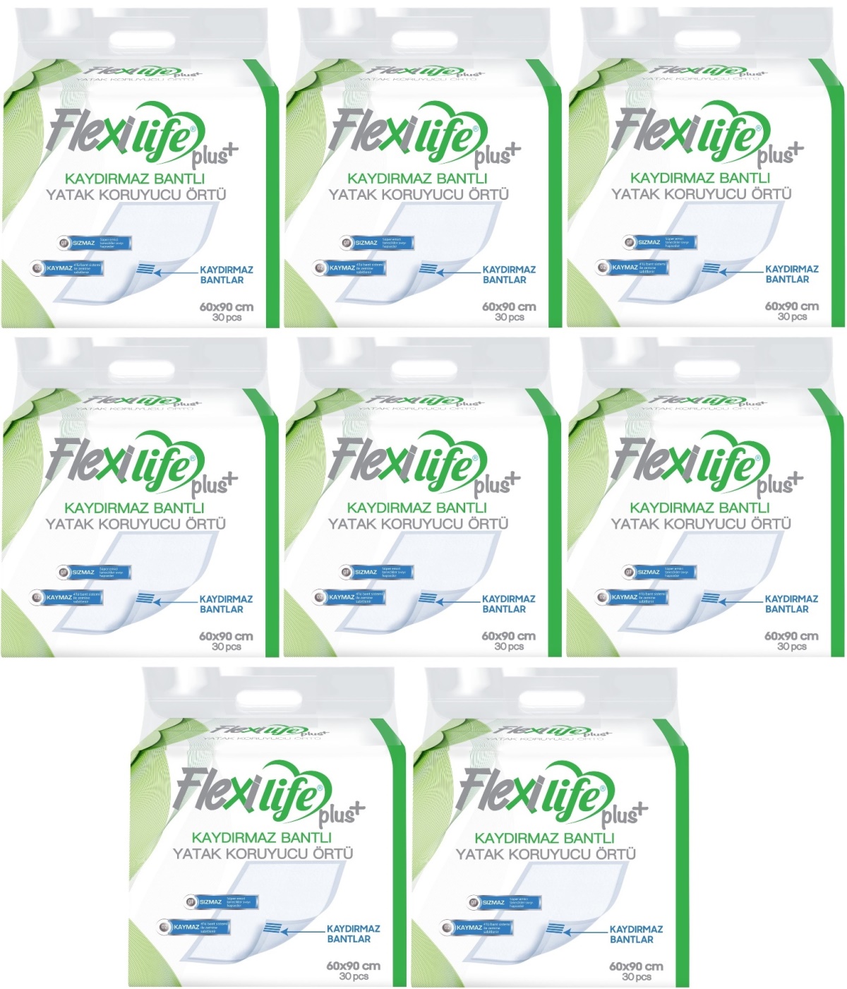 Flexi Life Hasta Alt Açma Yatak Koruyucu Örtü 60*90CM 240 Adet Kaydırmaz Flexi Life Hasta Alt Açma Yatak Koruyucu Örtü 60*90CM 240 Adet Kaydırmaz