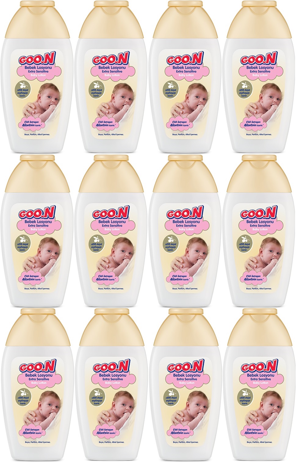 Goon Nemlendirici Bebek Bakım Losyonu 200ML (12 Li Set) Goon Nemlendirici Bebek Bakım Losyonu 200ML (12 Li Set)