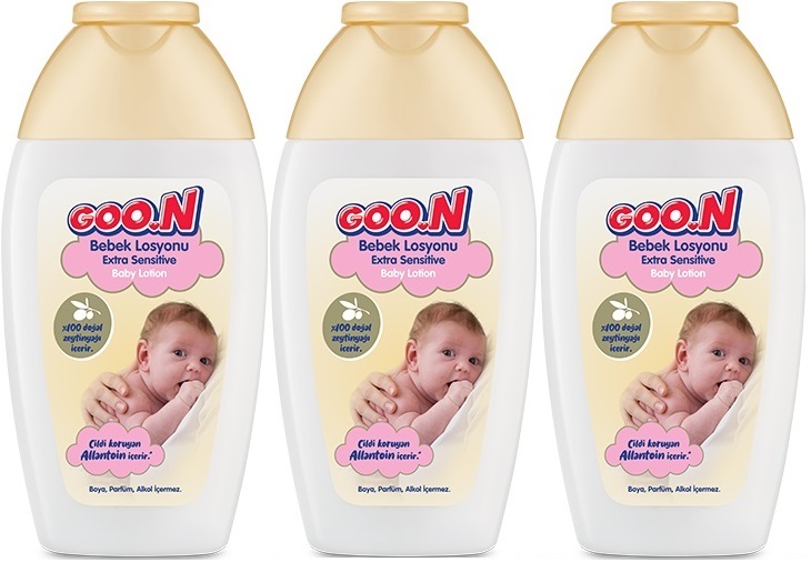 Goon Nemlendirici Bebek Bakım Losyonu 200ML (3 Lü Set) Goon Nemlendirici Bebek Bakım Losyonu 200ML (3 Lü Set)