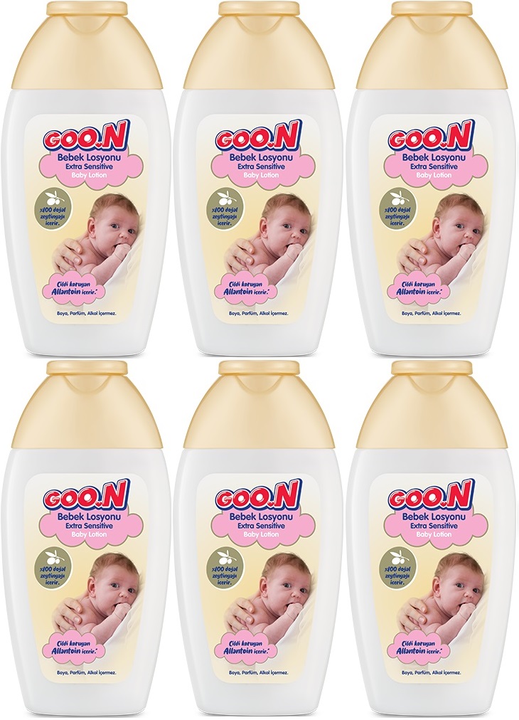 Goon Nemlendirici Bebek Bakım Losyonu 200ML (6 Lı Set) Goon Nemlendirici Bebek Bakım Losyonu 200ML (6 Lı Set)