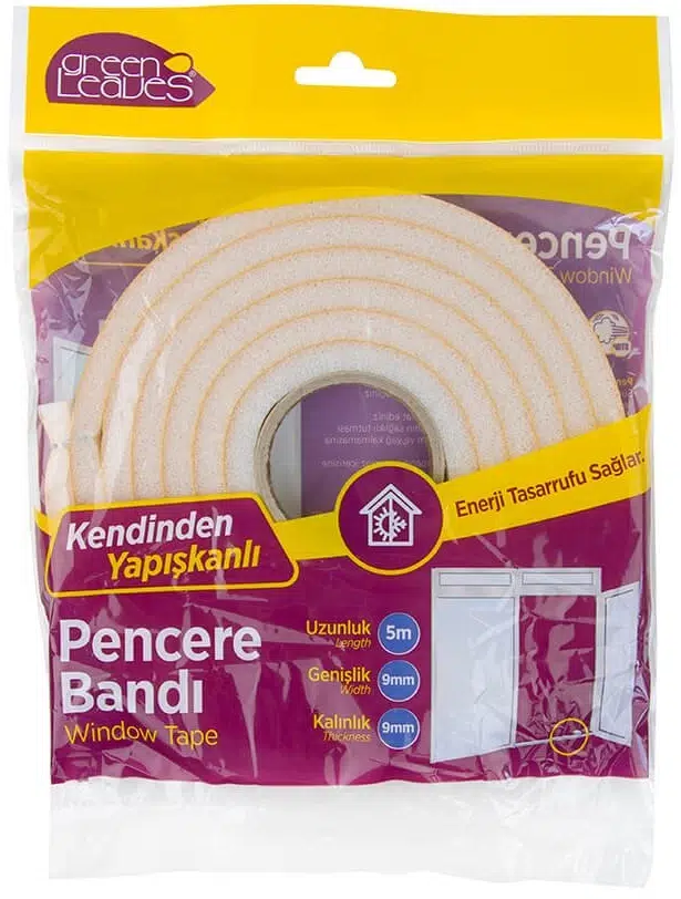 GreenLeaves Süngerli Pencere Bandı 5 Metre