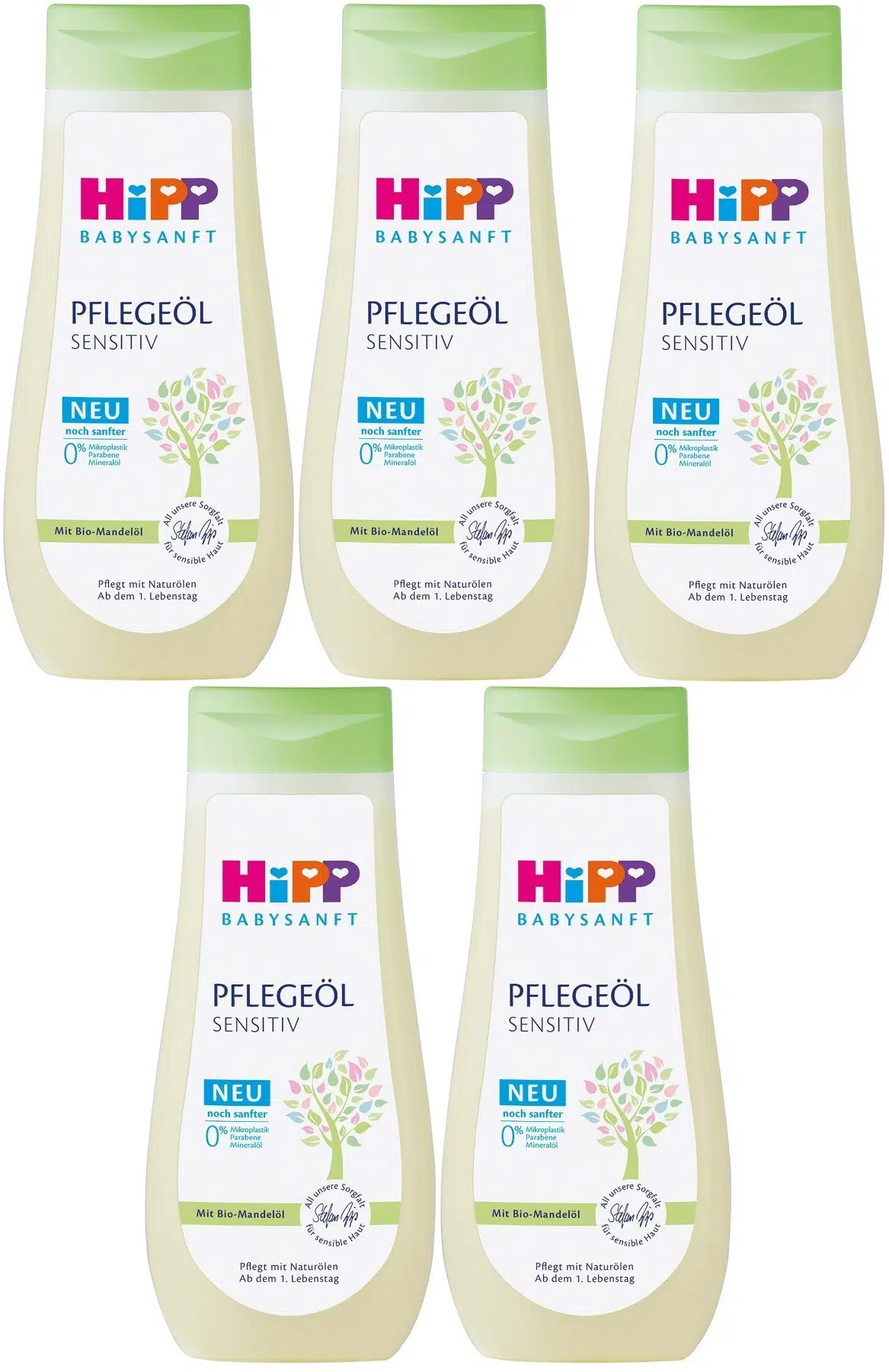 Hipp Babysanft Bebek Bakım Yağı/Pelegeöl Sensıtıv 200ML (5 Li Set)