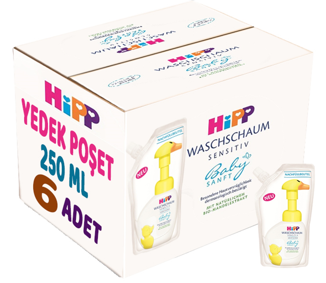 Hipp Babysanft Bebek/Çoçuk El Yıkama Köpüğü 250ML (Yedek Poşet) (6 Lı Set) Hipp Babysanft Bebek/Çoçuk El Yıkama Köpüğü 250ML (Yedek Poşet) (6 Lı Set)