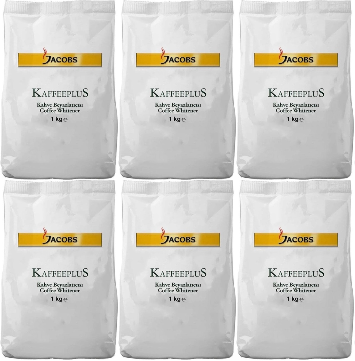 Jacobs Kaffeeplus Kahve Beyazlatıcısı / Süt Tozu 1KG (6 Lı Set) Jacobs Kaffeeplus Kahve Beyazlatıcısı / Süt Tozu 1KG (6 Lı Set)