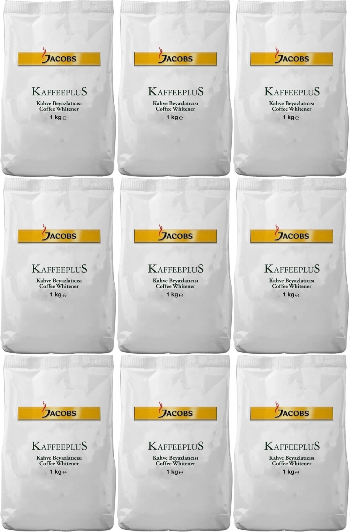 Jacobs Kaffeeplus Kahve Beyazlatıcısı / Süt Tozu 1KG (9 Lu Set) Jacobs Kaffeeplus Kahve Beyazlatıcısı / Süt Tozu 1KG (9 Lu Set)