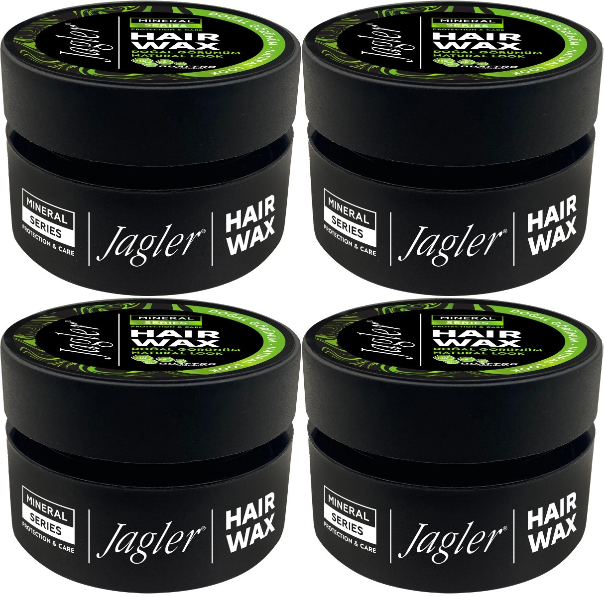 Jagler Süper Wax 150ML Natural Look - Doğal Görünüm (4 Lü Set) Jagler Süper Wax 150ML Natural Look - Doğal Görünüm (4 Lü Set)