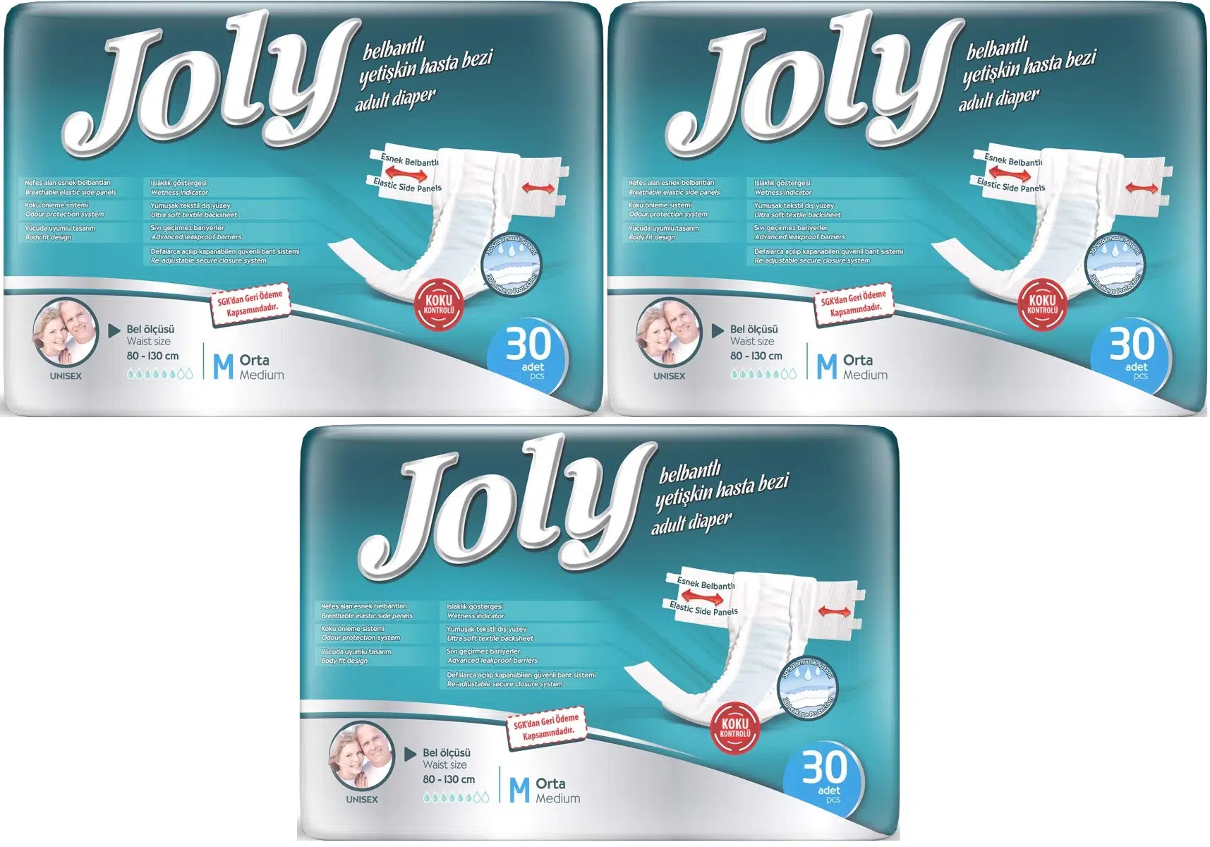 Joly Yetişkin Bezi Bel Bantlı M - Orta - Medium 90 Adet