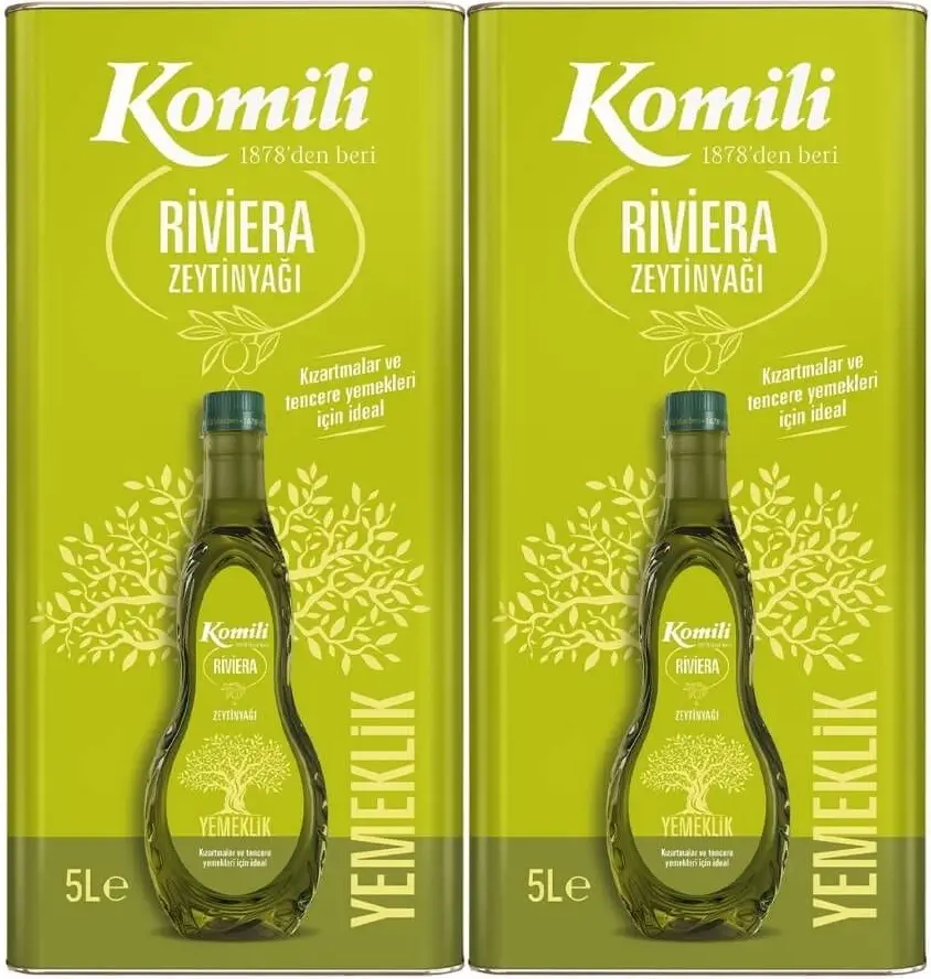 Komili Zeytinyağı 10LT Riviera (Teneke) (2PK*5LT) Komili Zeytinyağı 10LT Riviera (Teneke) (2PK*5LT)