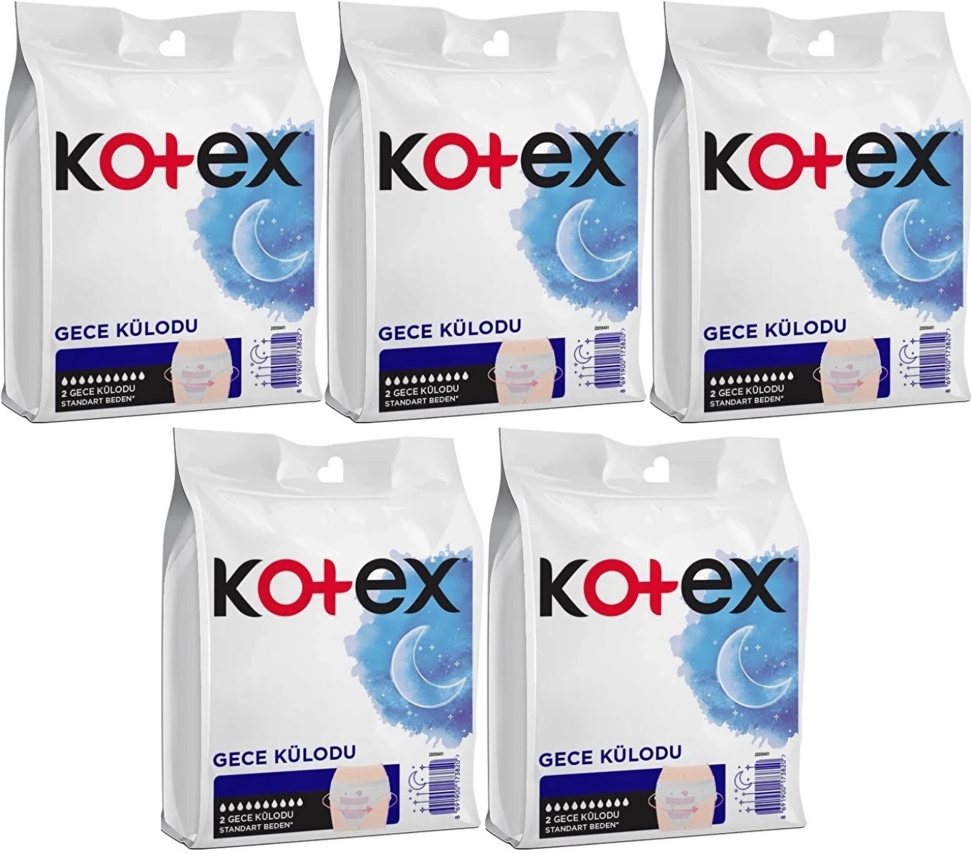 Kotex Gece Külodu / Külot Standart Beden (Yoğun Regl Dönemine Özel) 10 Lu Set (5PK*2) Kotex Gece Külodu / Külot Standart Beden (Yoğun Regl Dönemine Özel) 10 Lu Set (5PK*2)