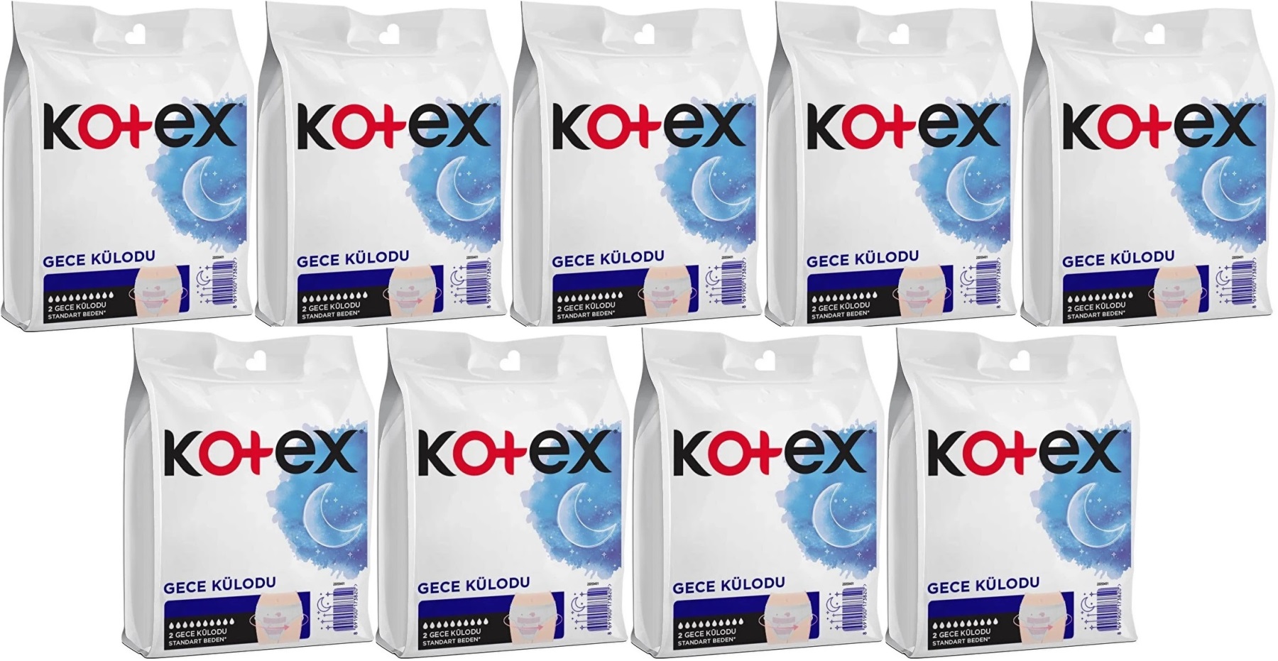 Kotex Gece Külodu / Külot Standart Beden (Yoğun Regl Dönemine Özel) 18 Li Set (9PK*2) Kotex Gece Külodu / Külot Standart Beden (Yoğun Regl Dönemine Özel) 18 Li Set (9PK*2)