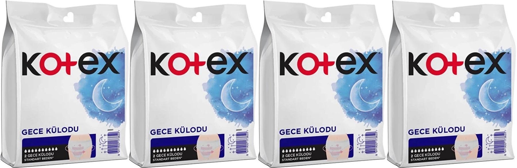 Kotex Gece Külodu / Külot Standart Beden (Yoğun Regl Dönemine Özel) 8 Li Set (4PK*2) Kotex Gece Külodu / Külot Standart Beden (Yoğun Regl Dönemine Özel) 8 Li Set (4PK*2)