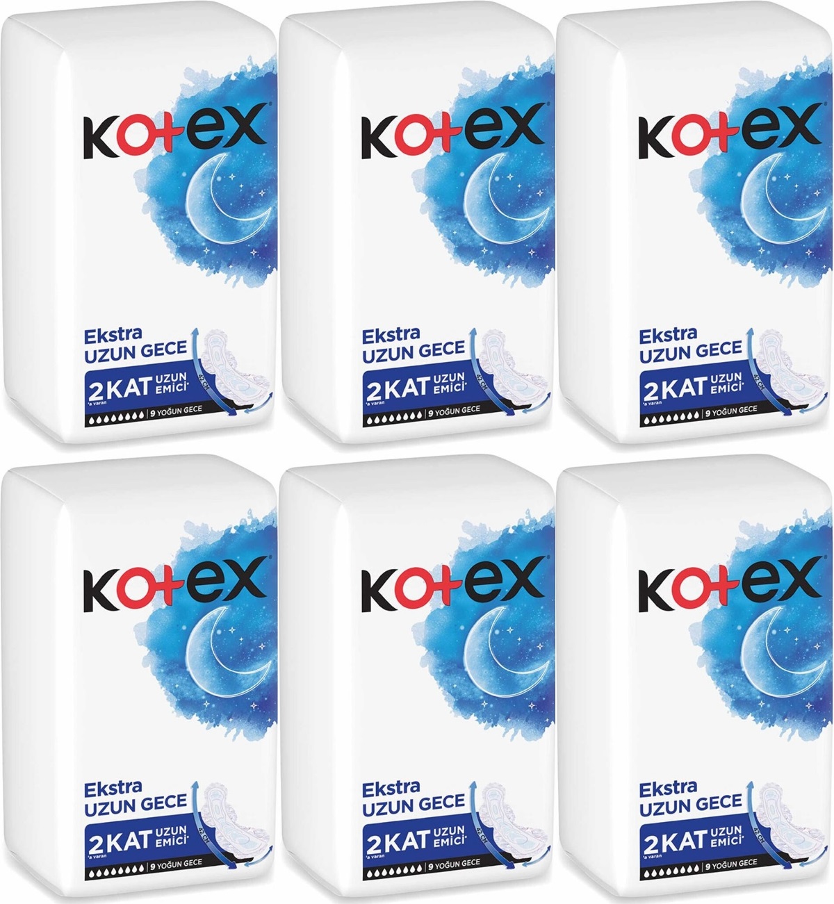 Kotex Hijyenik Ped Ekstra Uzun Gece 54 Lü Set (6PK*9) Kotex Hijyenik Ped Ekstra Uzun Gece 54 Lü Set (6PK*9)