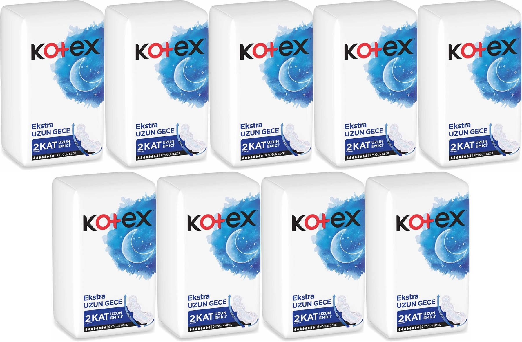 Kotex Hijyenik Ped Ekstra Uzun Gece 81 Li Set (9PK*9) Kotex Hijyenik Ped Ekstra Uzun Gece 81 Li Set (9PK*9)
