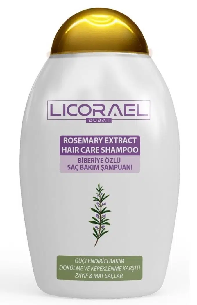 Licorael Dubai Rosemary Extract Haır Care Shampoo (Biberiye Özlü Saç Bakım Şampuanı) 400ML