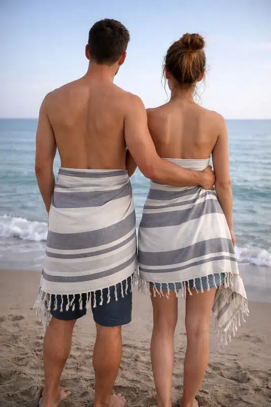 Mandaş Cotton Pamuk Keten Peştemal (100x180)-Melisa Mandaş Cotton Pamuk Keten Peştemal (100x180)-Melisa